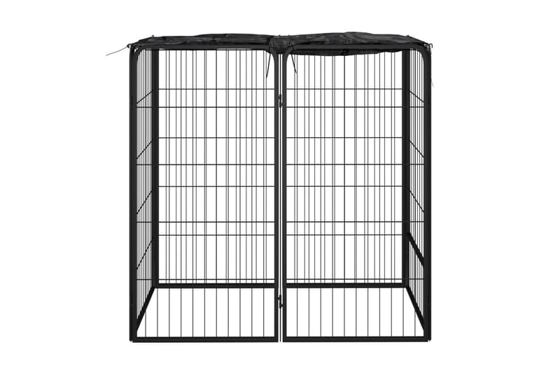 beBasic Hundbur 6 paneler svart 50x100 cm pulverlackerat stål - Black - Burar & transportburar - Hundbur & hundtransport