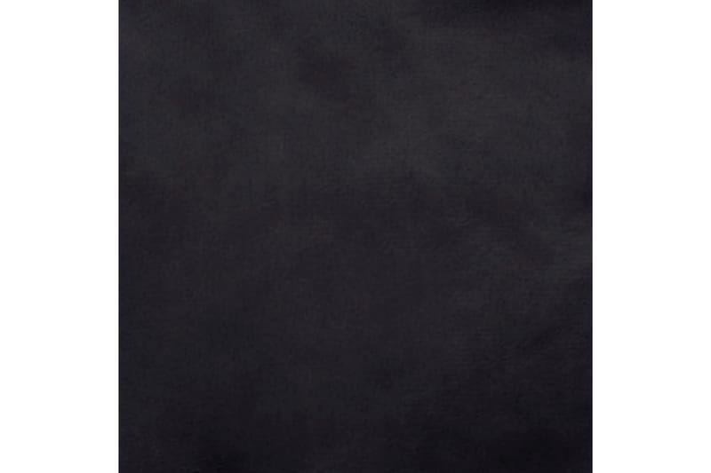 Hundbädd svart 69x59x19 cm plysch och konstläder - Svart - Hundbädd & hundsäng