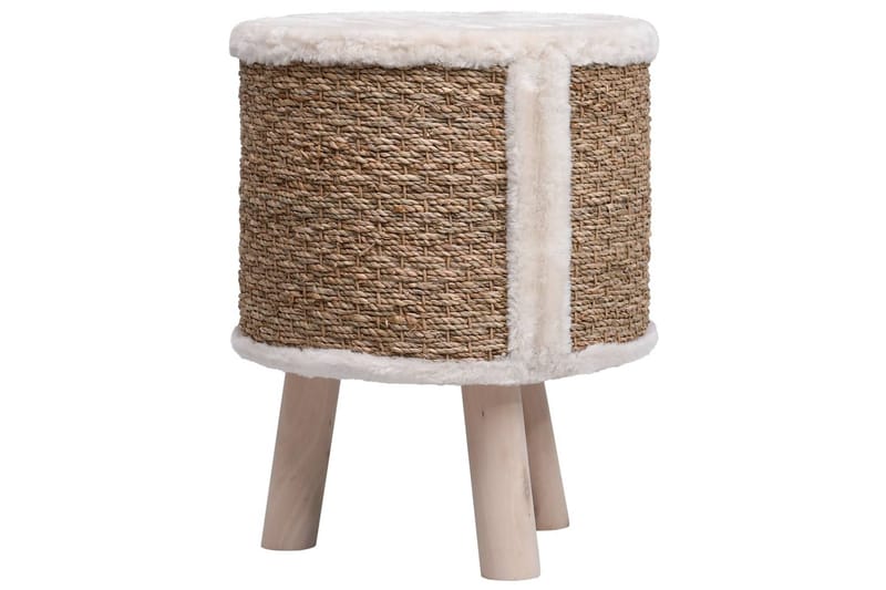 Kattkoja med träben 41 cm sjögräs - Brun - Katthus & kattkoja