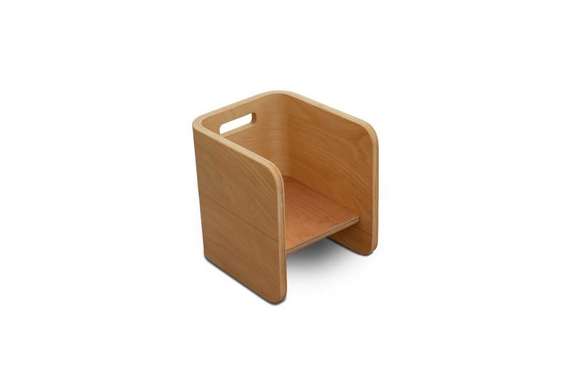 Bord och stolar set (3 delar) Miraeny Natur - Natur - Möbler - Barnmöbler - Barnbord