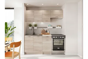 Crawley Möbelset För Kök & Matplats - Beige - Möbler - Köksmöbler - Möbelset för kök & matplats