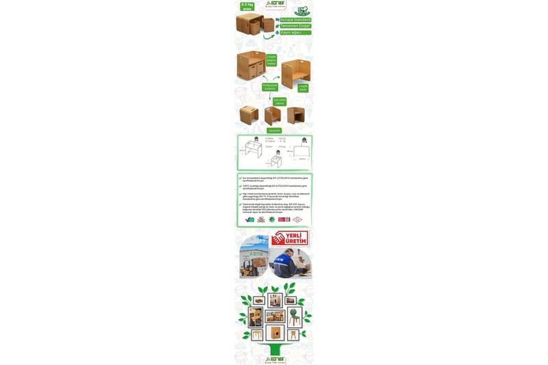 Flexy Möbelset För Kök & Matplats - Natur - Möbler - Köksmöbler - Möbelset för kök & matplats