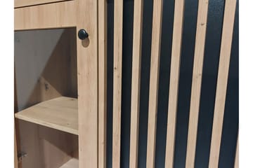 Aldbrough Möbeset för Matplats Vit LED - Trä/Svart - Möbler - Köksmöbler - Möbelset för kök & matplats