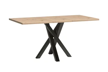 Aldbrough Möbeset för Matplats Vit LED - Trä/Svart - Möbler - Köksmöbler - Möbelset för kök & matplats