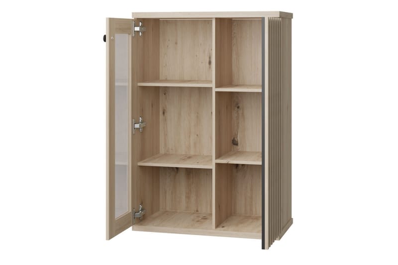 Aldbrough Möbeset för Matplats Vit LED - Trä/Svart - Möbler - Köksmöbler - Möbelset för kök & matplats