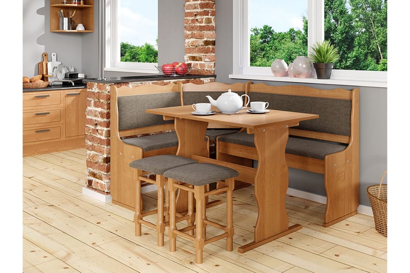 Köksskåp Mini - Beige/Brun - Möbler - Köksmöbler - Möbelset för kök & matplats