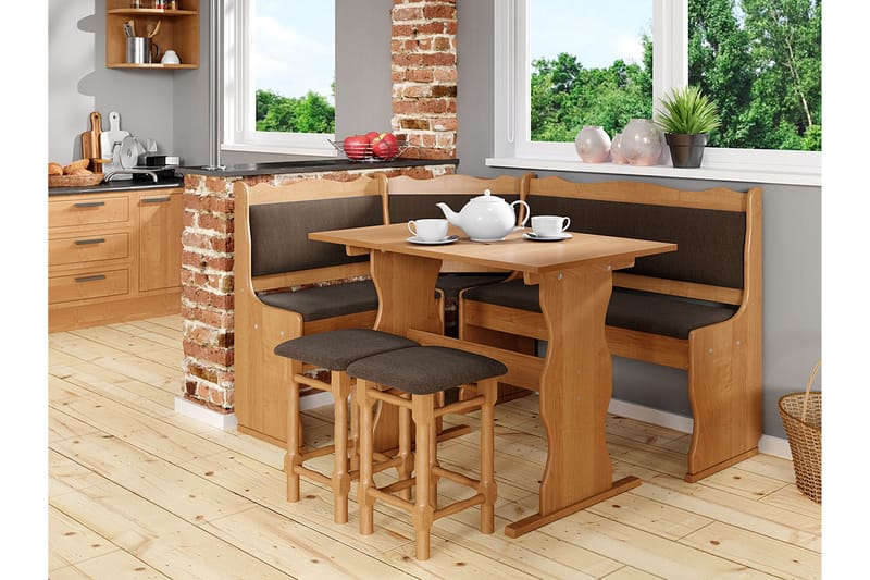 Köksskåp Mini - Beige/Brun - Möbler - Köksmöbler - Möbelset för kök & matplats