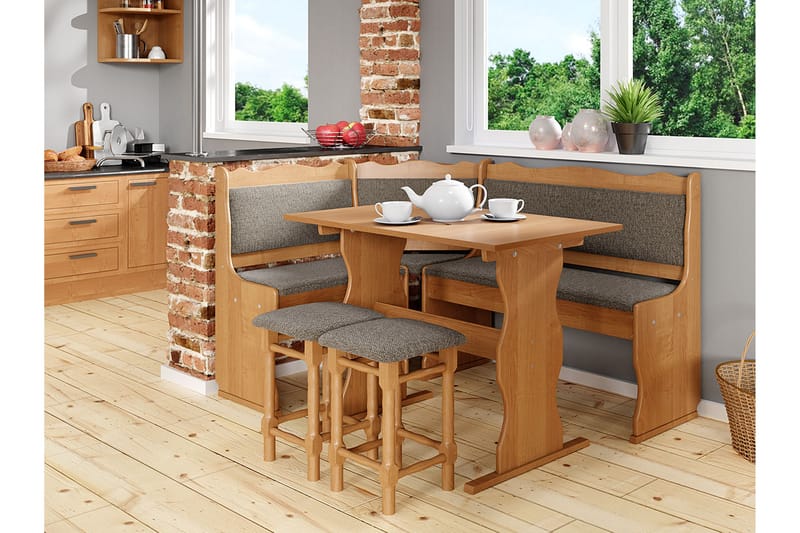 Köksskåp Mini - Beige/Brun - Möbler - Köksmöbler - Möbelset för kök & matplats