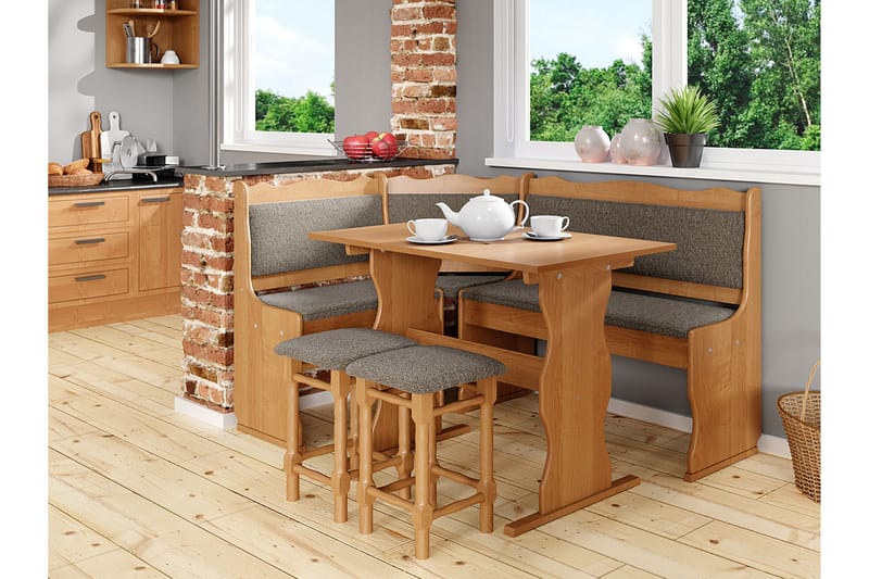 Köksskåp Mini - Beige/Brun - Möbelset för kök & matplats