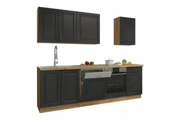 Templemore Möbelset För Kök & Matplats Black/White - Möbler - Köksmöbler - Möbelset för kök & matplats