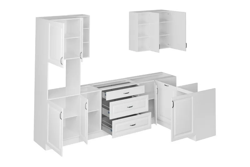 Templemore Möbelset För Kök & Matplats Black/Wood - Möbler - Köksmöbler - Möbelset för kök & matplats