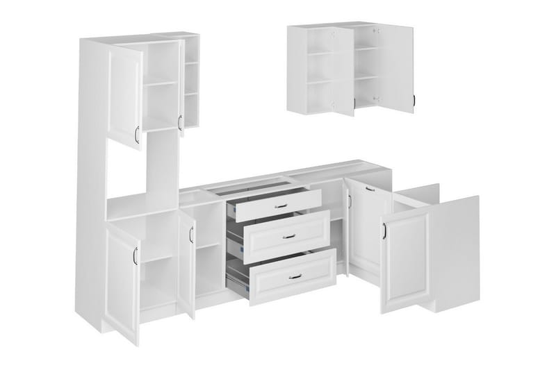 Templemore Möbelset För Kök & Matplats Black/Wood - Möbler - Köksmöbler - Möbelset för kök & matplats