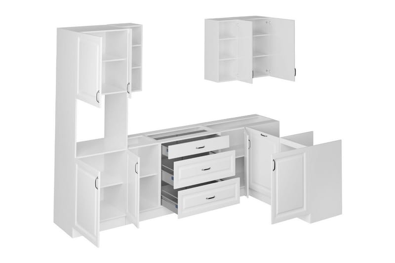 Templemore Möbelset För Kök & Matplats Black/Wood - Möbler - Köksmöbler - Möbelset för kök & matplats