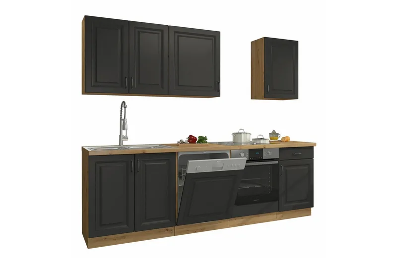 Templemore Möbelset För Kök & Matplats Black/Wood