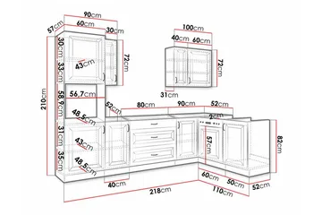 Templemore Möbelset För Kök & Matplats White - Möbler - Köksmöbler - Möbelset för kök & matplats