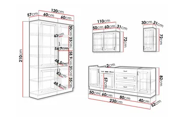 Templemore Möbelset För Kök & Matplats White - Möbler - Köksmöbler - Möbelset för kök & matplats