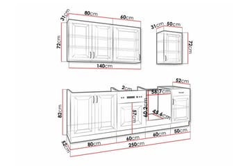 Templemore Möbelset För Kök & Matplats White - Möbler - Köksmöbler - Möbelset för kök & matplats