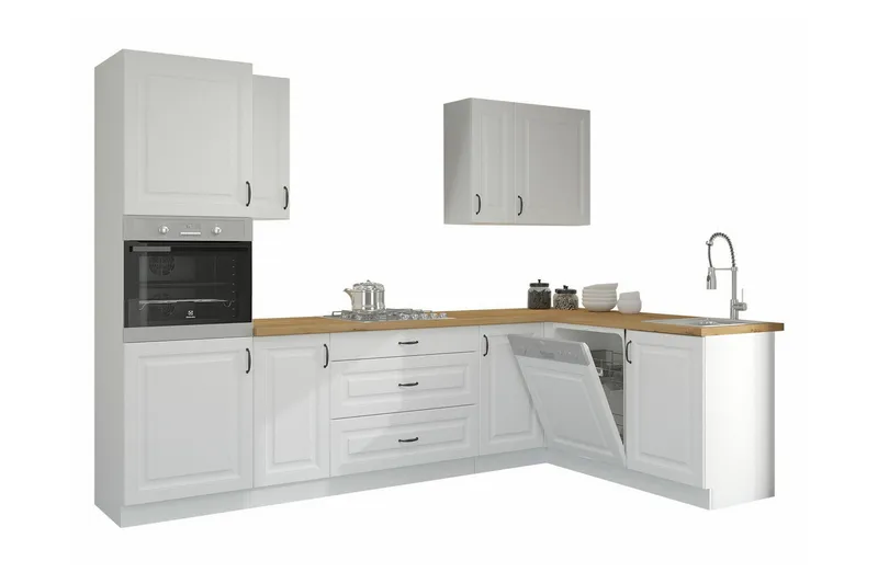 Templemore Möbelset För Kök & Matplats White/Wood