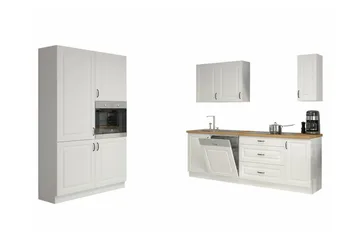 Templemore Möbelset För Kök & Matplats White/Wood - Möbler - Köksmöbler - Möbelset för kök & matplats