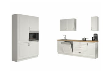 Templemore Möbelset För Kök & Matplats White/Wood - Möbler - Köksmöbler - Möbelset för kök & matplats