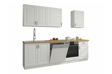 Templemore Möbelset För Kök & Matplats White/Wood - Möbler - Köksmöbler - Möbelset för kök & matplats