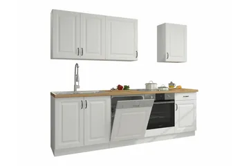 Templemore Möbelset För Kök & Matplats White/Wood - Möbler - Köksmöbler - Möbelset för kök & matplats