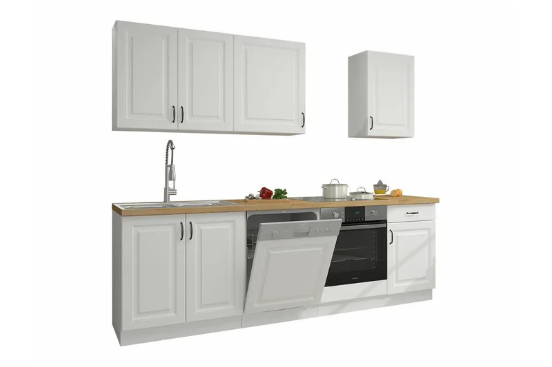 Templemore Möbelset För Kök & Matplats White/Wood