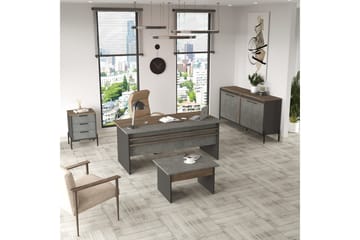 Enor Möbelset För Kontor - Silver/Antracit - Möbler - Kontorsmöbler - Möbelset för kontor