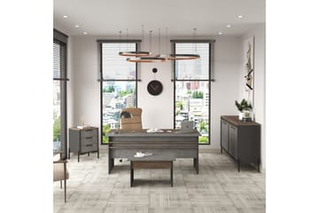 Enor Möbelset För Kontor - Silver/Antracit - Möbler - Kontorsmöbler - Möbelset för kontor