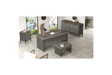 Kontorsmöbelset Enor 8 Argentu / Antracit - Silver/Antracit - Möbler - Kontorsmöbler - Möbelset för kontor