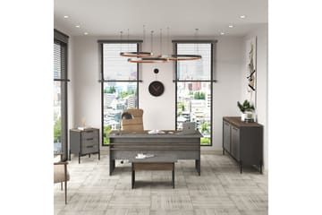 Kontorsmöbelset Enor 8 Argentu / Antracit - Silver/Antracit - Möbler - Kontorsmöbler - Möbelset för kontor