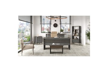 Kontorsmöbelset Enor 9 Argentu / Antracit - Silver/Antracit - Möbler - Kontorsmöbler - Möbelset för kontor