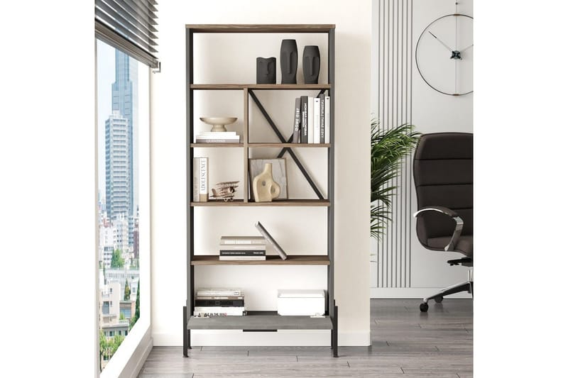 Kontorsmöbelset Enor 9 Argentu / Antracit - Silver/Antracit - Möbler - Kontorsmöbler - Möbelset för kontor