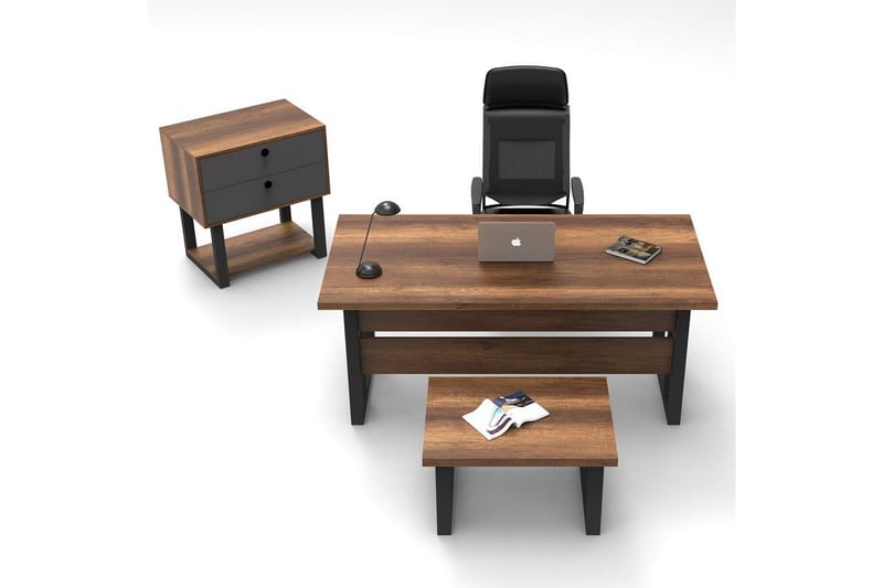 Kontorsmöbelset Mono 08 Barock / Antracit - Antracit - Möbler - Kontorsmöbler - Möbelset för kontor