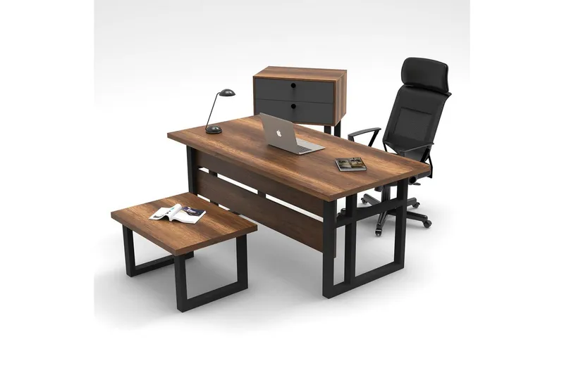 Kontorsmöbelset Mono 08 Barock / Antracit - Antracit - Möbler - Kontorsmöbler - Möbelset för kontor