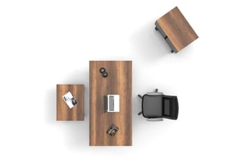 Kontorsmöbelset Mono 08 Barock / Antracit - Antracit - Möbler - Kontorsmöbler - Möbelset för kontor