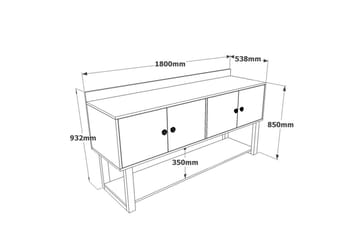 Kontorsmöbelset Mono 09 Barock / Antracit - Natur/Kolgrå - Möbler - Kontorsmöbler - Möbelset för kontor