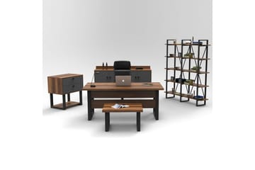 Kontorsmöbelset Mono 10 Barock / Antracit - Brun - Möbler - Kontorsmöbler - Möbelset för kontor