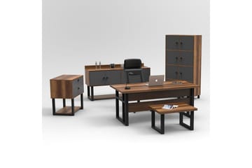 Kontorsmöbelset Mono 11 Barock / Antracit - Antracit - Möbler - Kontorsmöbler - Möbelset för kontor