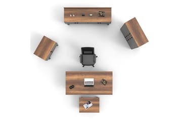 Kontorsmöbelset Mono 11 Barock / Antracit - Antracit - Möbler - Kontorsmöbler - Möbelset för kontor