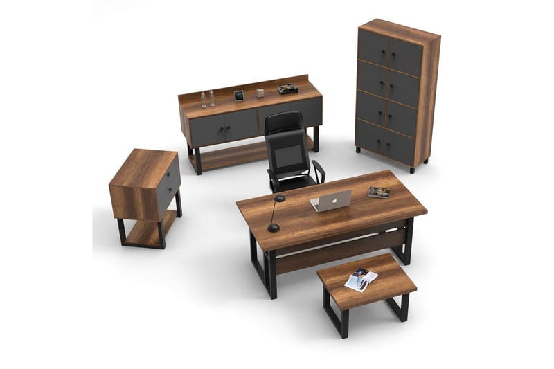 Kontorsmöbelset Mono 11 Barock / Antracit, Antracit