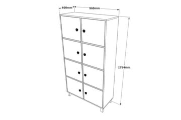 Kontorsmöbelset Mono 11 Barock / Antracit - Antracit - Möbler - Kontorsmöbler - Möbelset för kontor