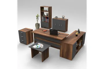 Kontorsmöbelset Raveena 17 Barock / Antracit - Barock / Antracit - Möbler - Kontorsmöbler - Möbelset för kontor