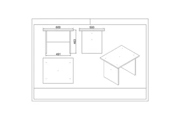 Kontorsmöbelset Raveena 18 Ek / svart - Ek / svart - Möbler - Kontorsmöbler - Möbelset för kontor