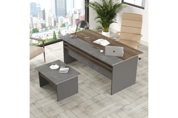 Desgrar Möbelset Kontor - Brun/Betonggrå/Antracit - Möbler - Kontorsmöbler - Möbelset för kontor