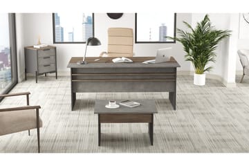 Desgrar Möbelset Kontor - Brun/Betonggrå/Antracit - Möbler - Kontorsmöbler - Möbelset för kontor