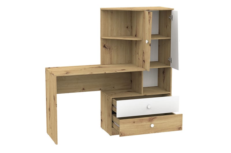 Möbelset för Kontor Staton - Natur/Vit - Möbelset för kontor