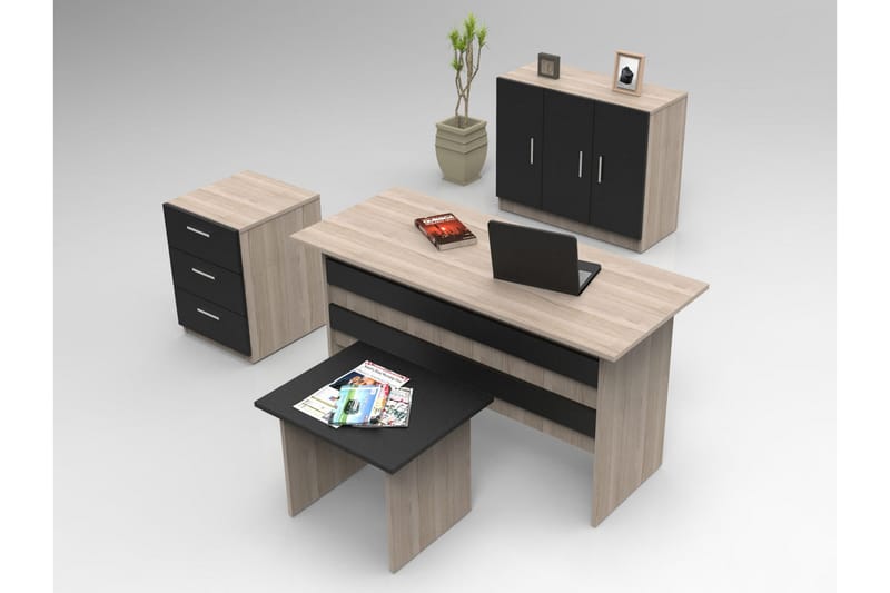 Romala Möbelset Kontor - Natur/Svart - Möbler - Kontorsmöbler - Möbelset för kontor