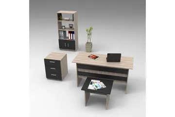 Sanjoan Möbelset Kontor - Natur/Svart - Möbler - Kontorsmöbler - Möbelset för kontor