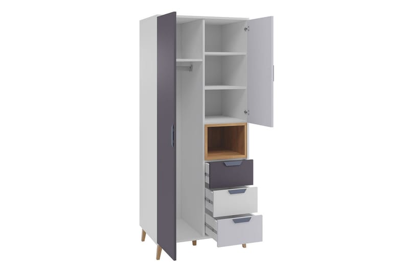 Sayuki Möbelset För Kontor - Vit/Grå - Möbler - Kontorsmöbler - Möbelset för kontor